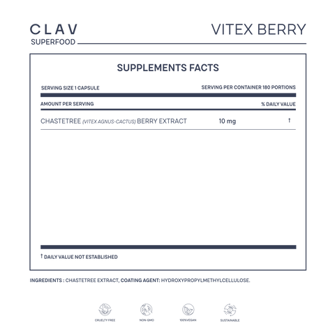 Vitex Berry Chasteberry Extract Supplement