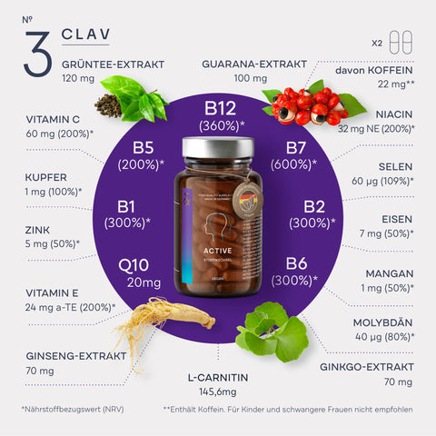 Multivitamin B-Komplex Stoffwechsel Infografik 2