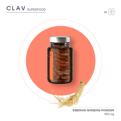 Siberian Ginseng Eleuthero Supplement Capsules