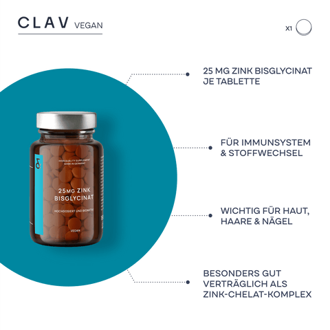 25mg Zink Bisglycinat kaufen